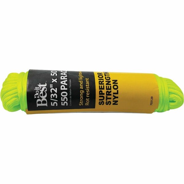 All-Source 550 5/32 In. x 50 Ft. Green Nylon Paracord 703129